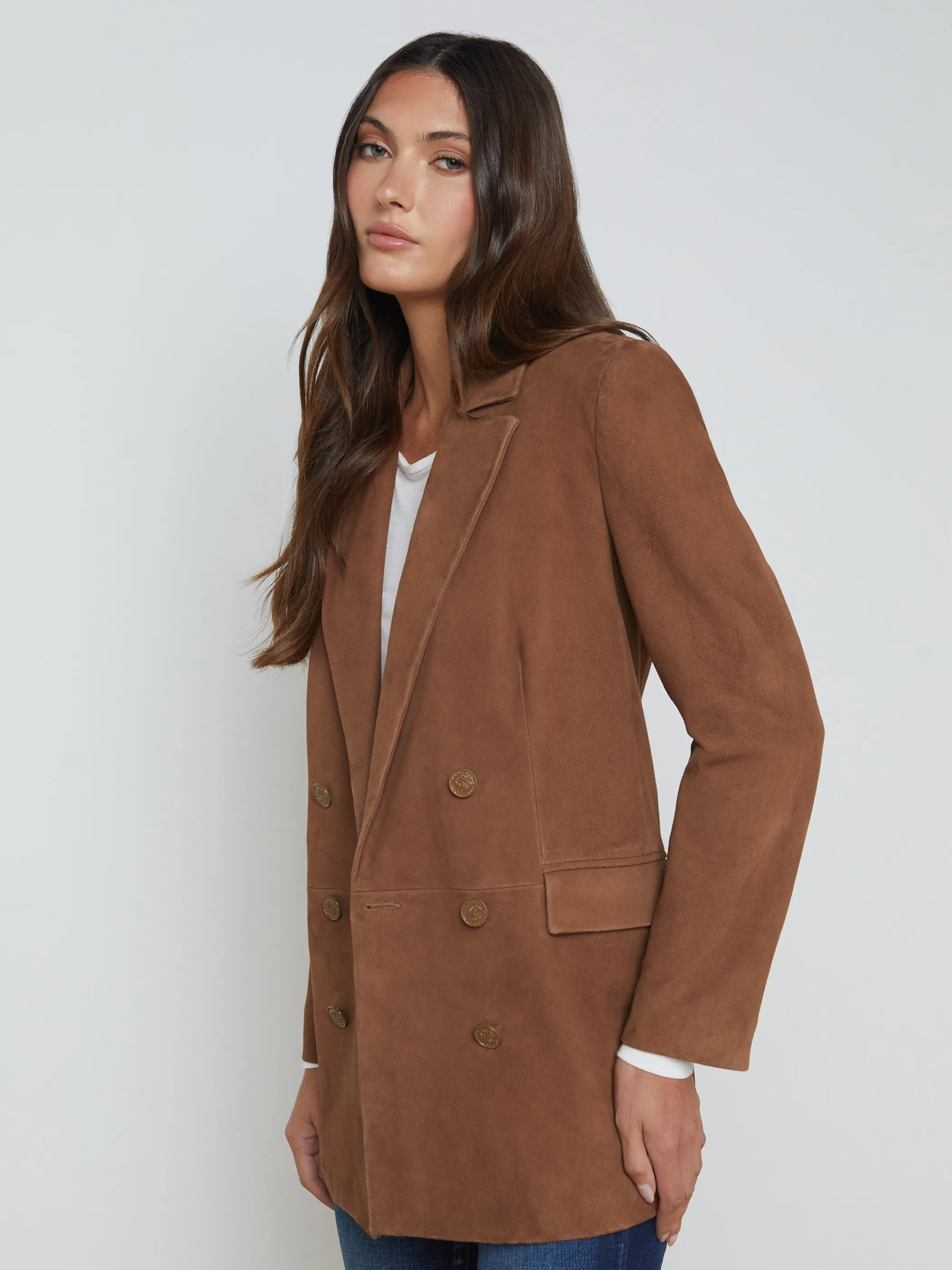 aimee_suede_blazer_2.webp Blazers & Jackets*L'AGENCE AIMEE SUEDE BLAZER Cognac