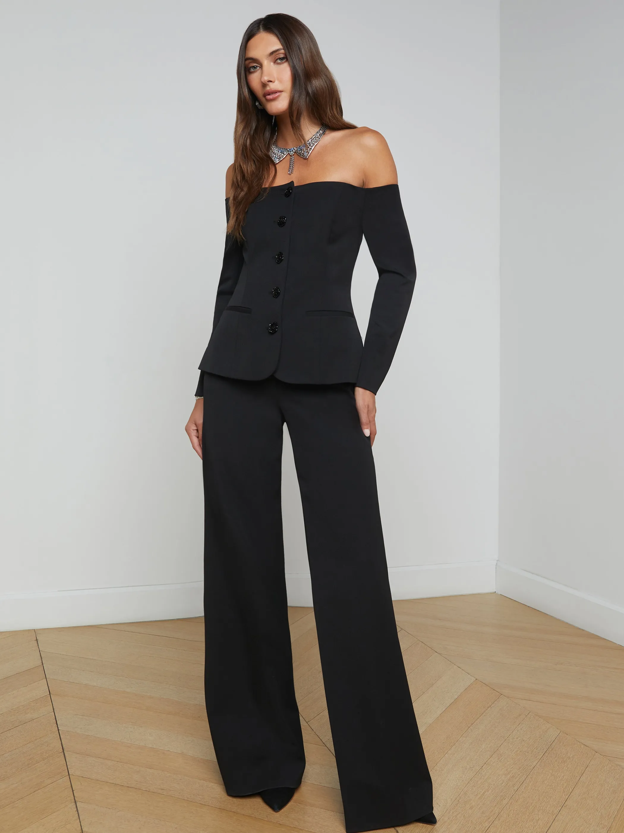 alice_blazer_top_4.webp Blouses & Tops | Blazers & Jackets*L'AGENCE ALICE BLAZER TOP Black