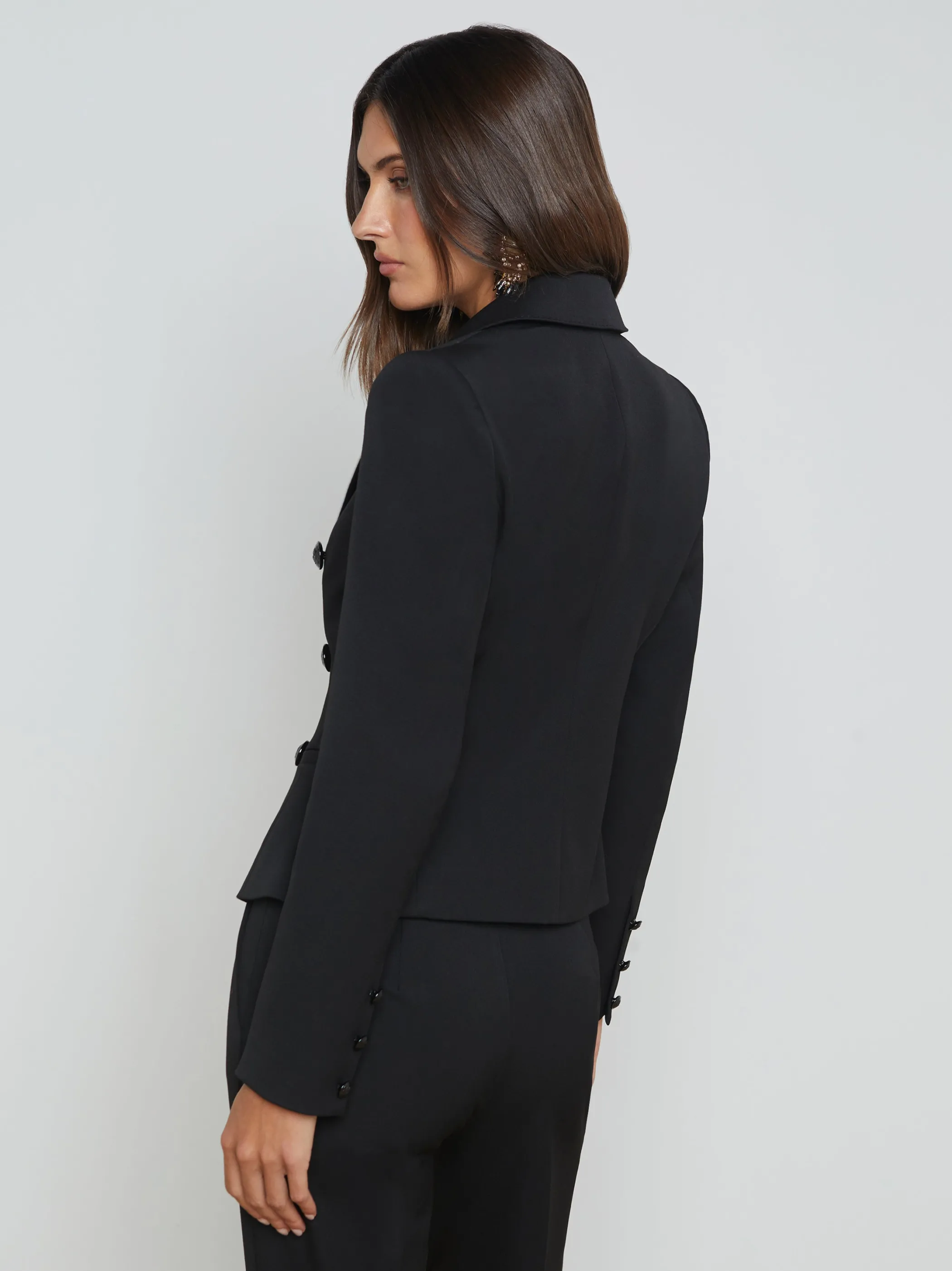 andalusia_blazer_3.webp Matching Sets | Blazers & Jackets*L'AGENCE ANDALUSIA BLAZER Black/White