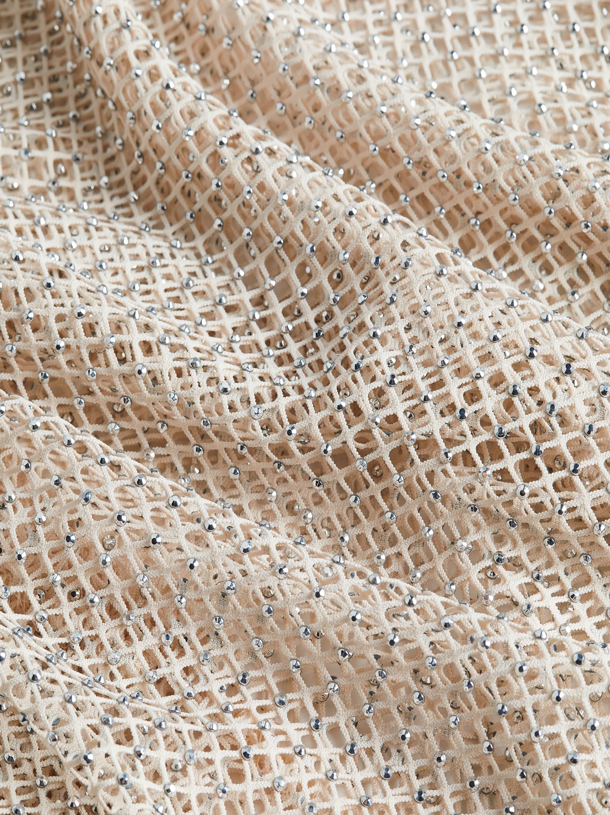 angela_mesh_coverup_dress_6-1.webp Swimwear | Swimwear*L'AGENCE ANGELA MESH COVER-UP DRESS Champagne