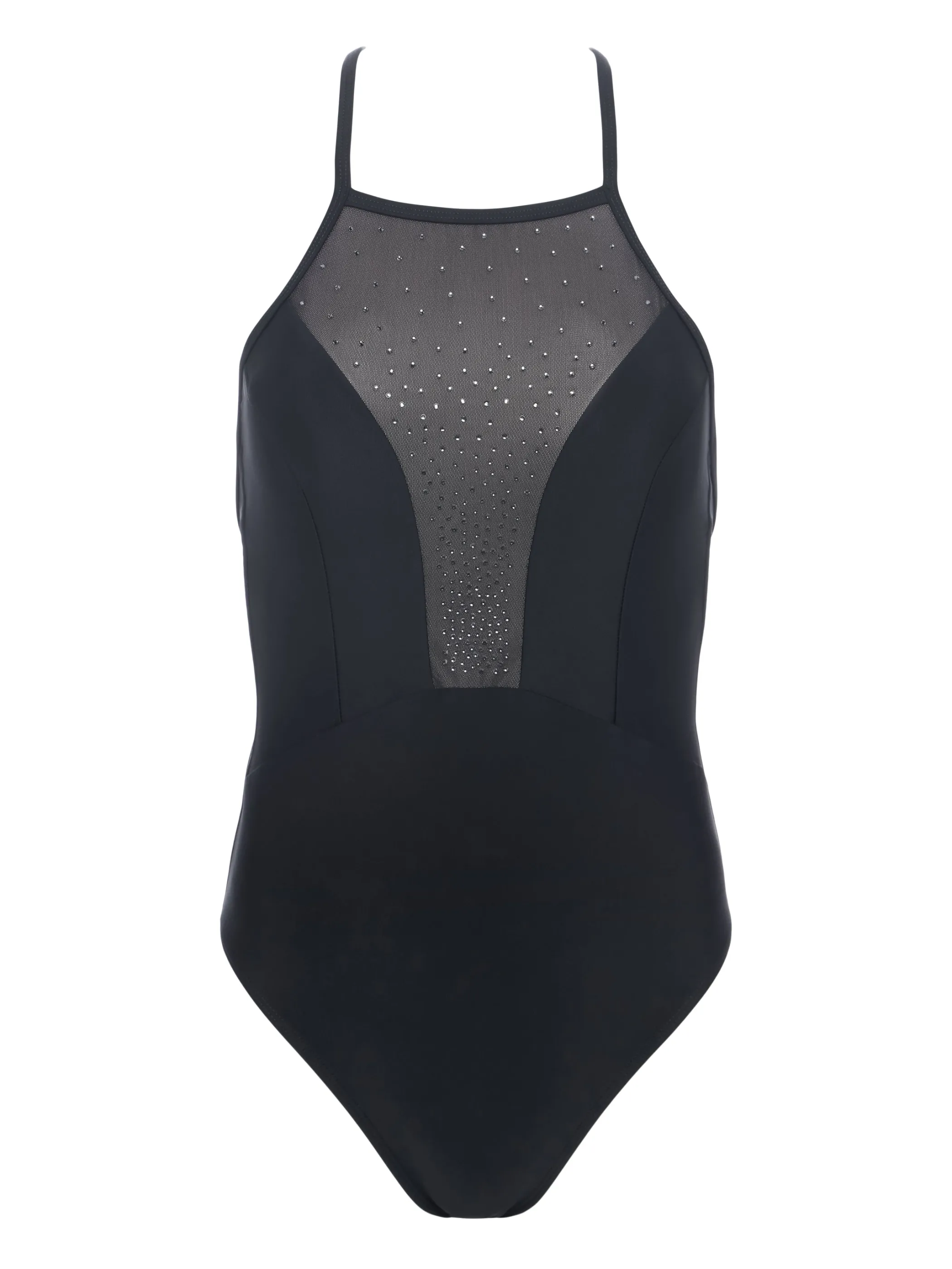 belle_embellished_onepiece_7.webp Swimwear | Swimwear*L'AGENCE BELLE EMBELLISHED ONE-PIECE Black/Crystal