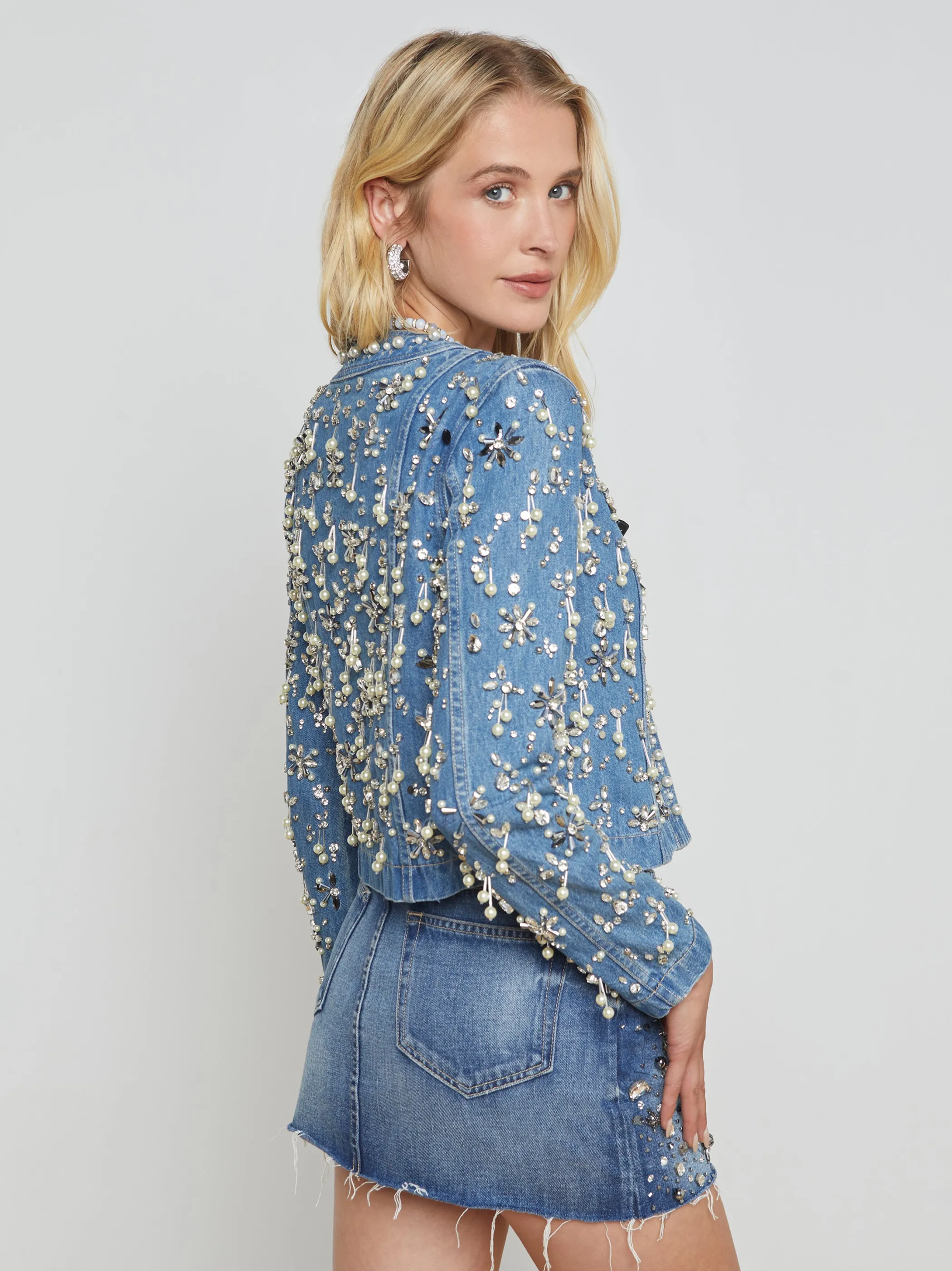belvie_pearl_jacket_3.webp Denim Jackets | Matching Sets*L'AGENCE BELVIE PEARL JACKET Provo