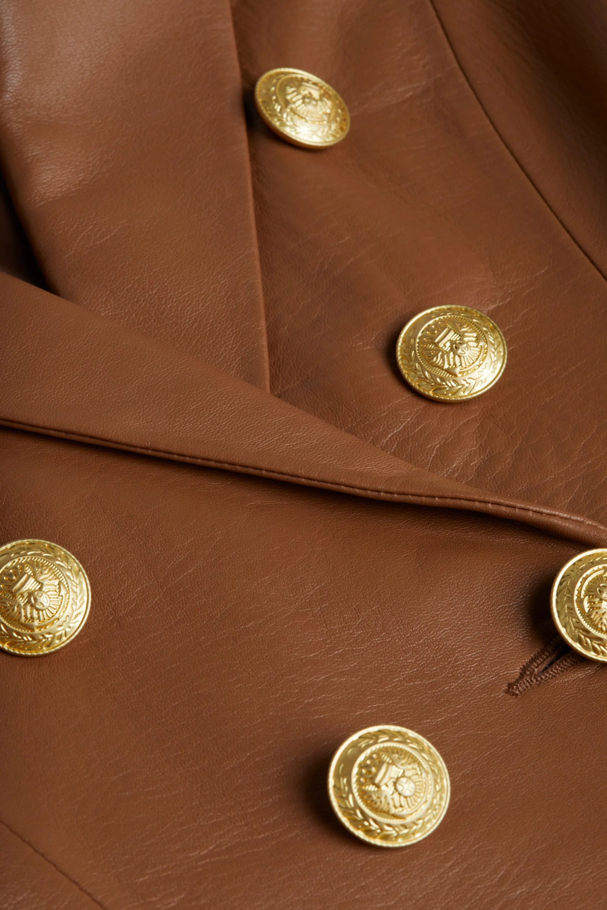 bethany_leather_tapered_blazer_4.webp Blazers & Jackets*L'AGENCE BETHANY LEATHER TAPERED BLAZER SoftCognac