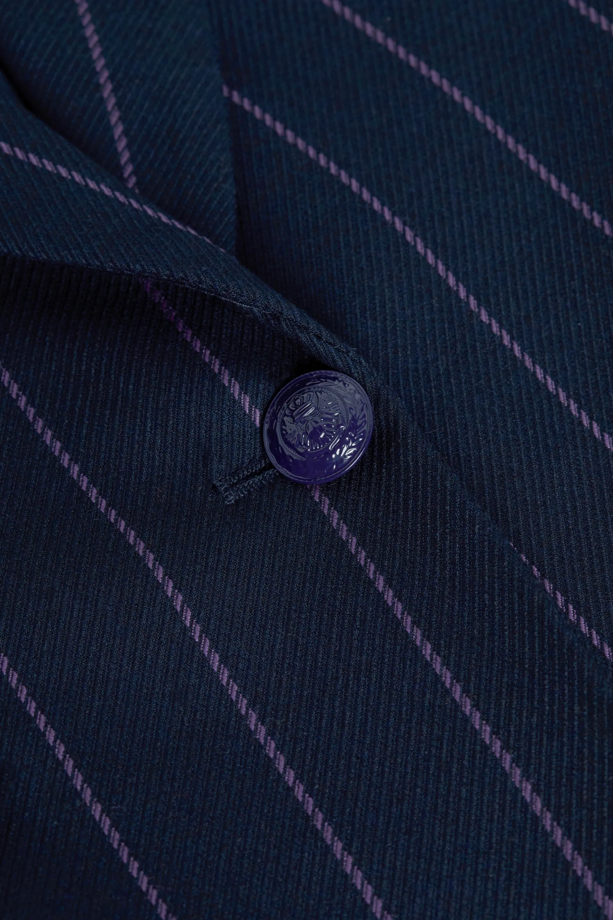 chamberlain_pinstriped_blazer_4.webp Matching Sets | Blazers & Jackets*L'AGENCE CHAMBERLAIN PINSTRIPED BLAZER Midnight/LightPurplePinstripe