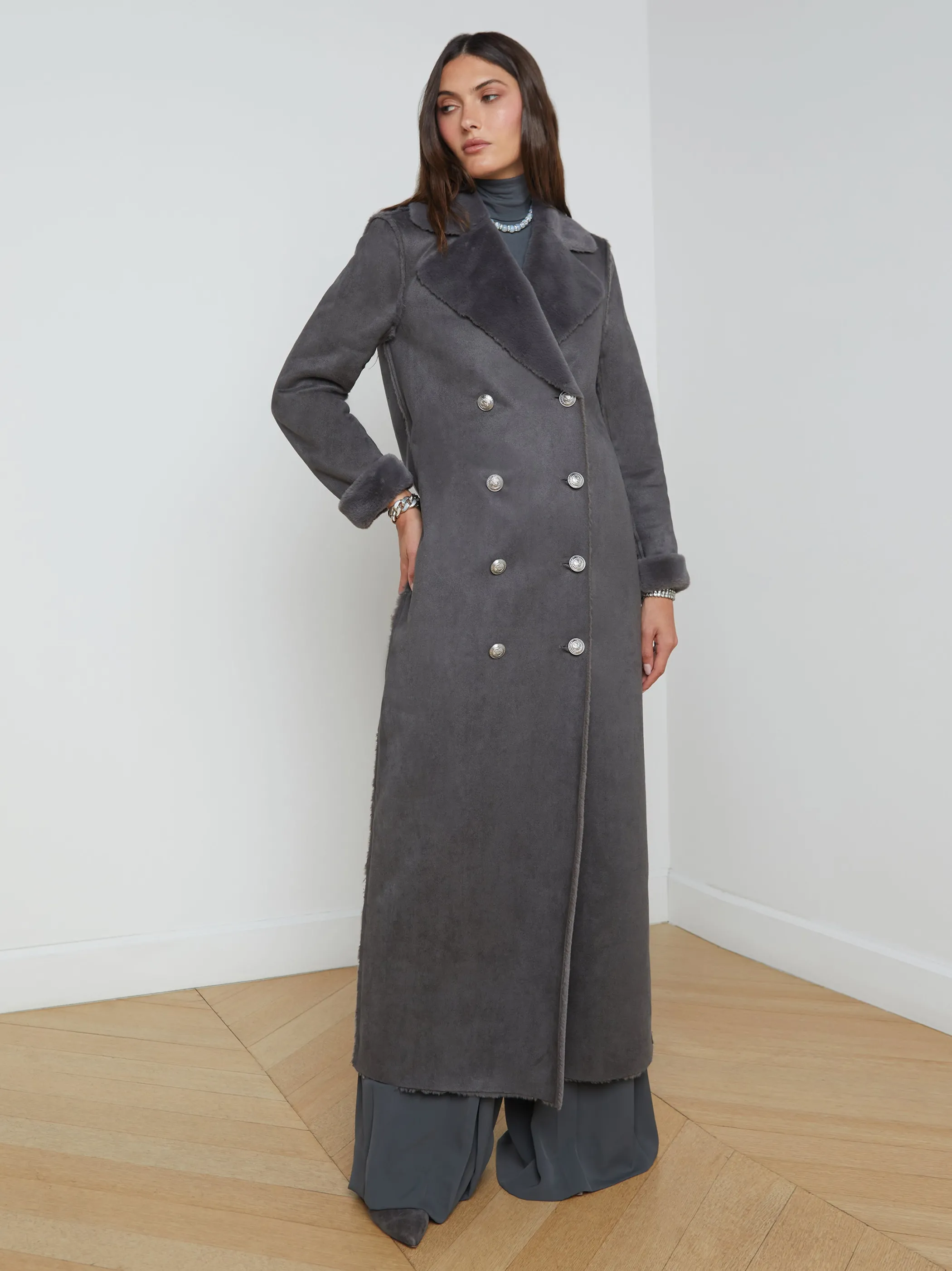 Outerwear | Blazers & Jackets*L'AGENCE CITRON MAXI COAT DarkGrey