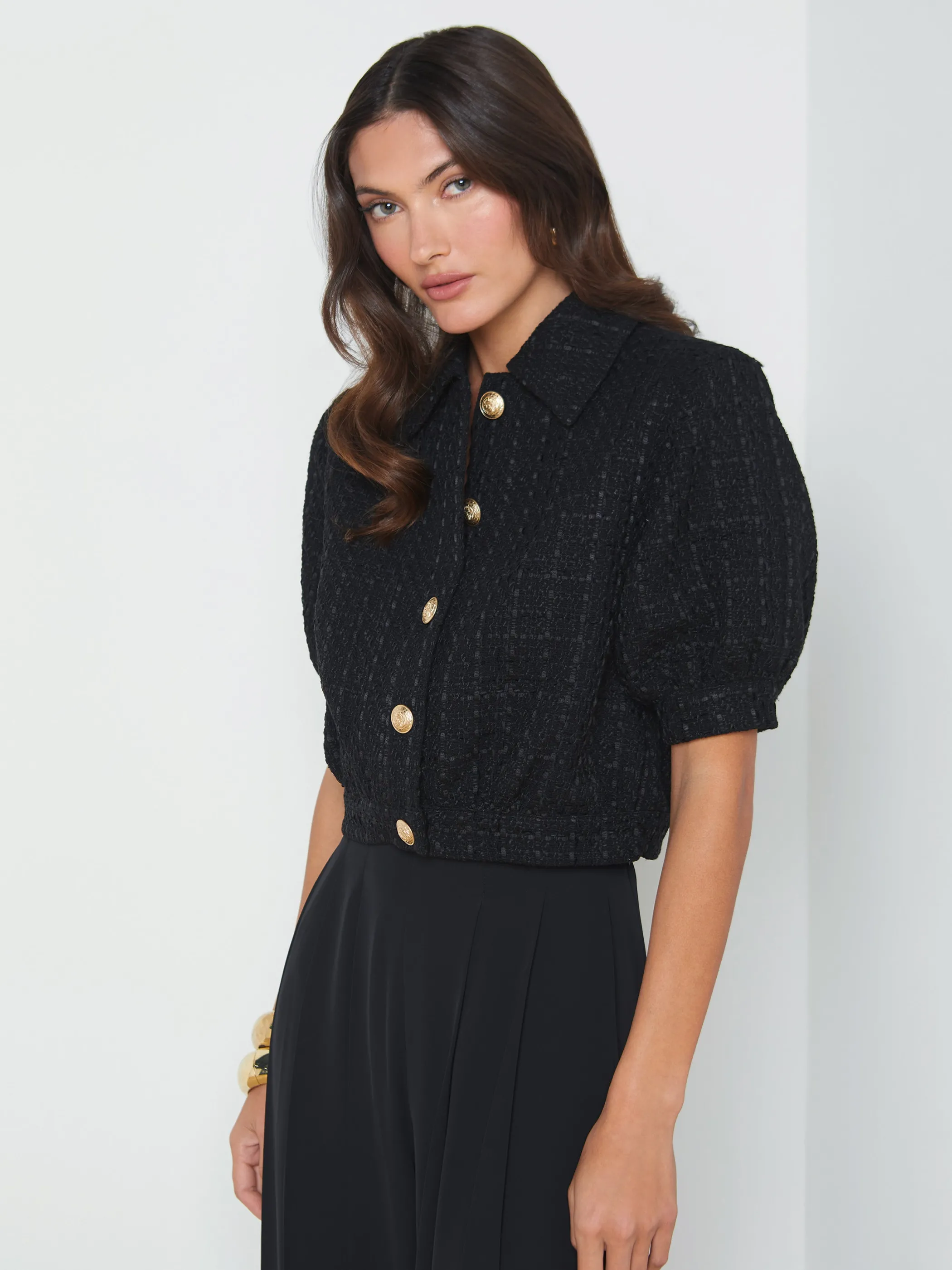 cove_cropped_tweed_jacket_2.webp Blazers & Jackets*L'AGENCE COVE CROPPED TWEED JACKET Black