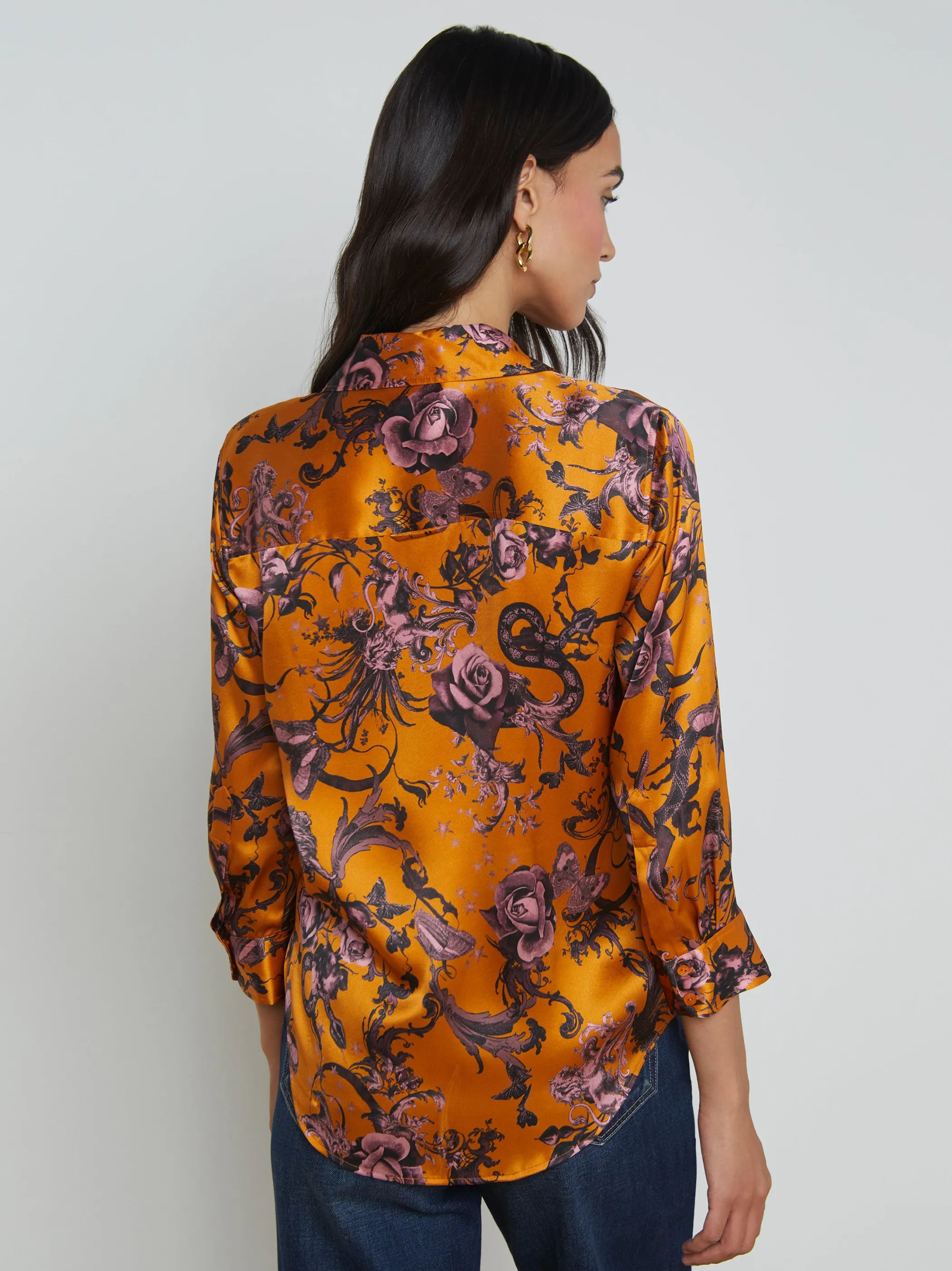 dani_silk_blouse_3-15.webp Blouses & Tops*L'AGENCE DANI SILK BLOUSE DesclayMultiBaroqueFloral