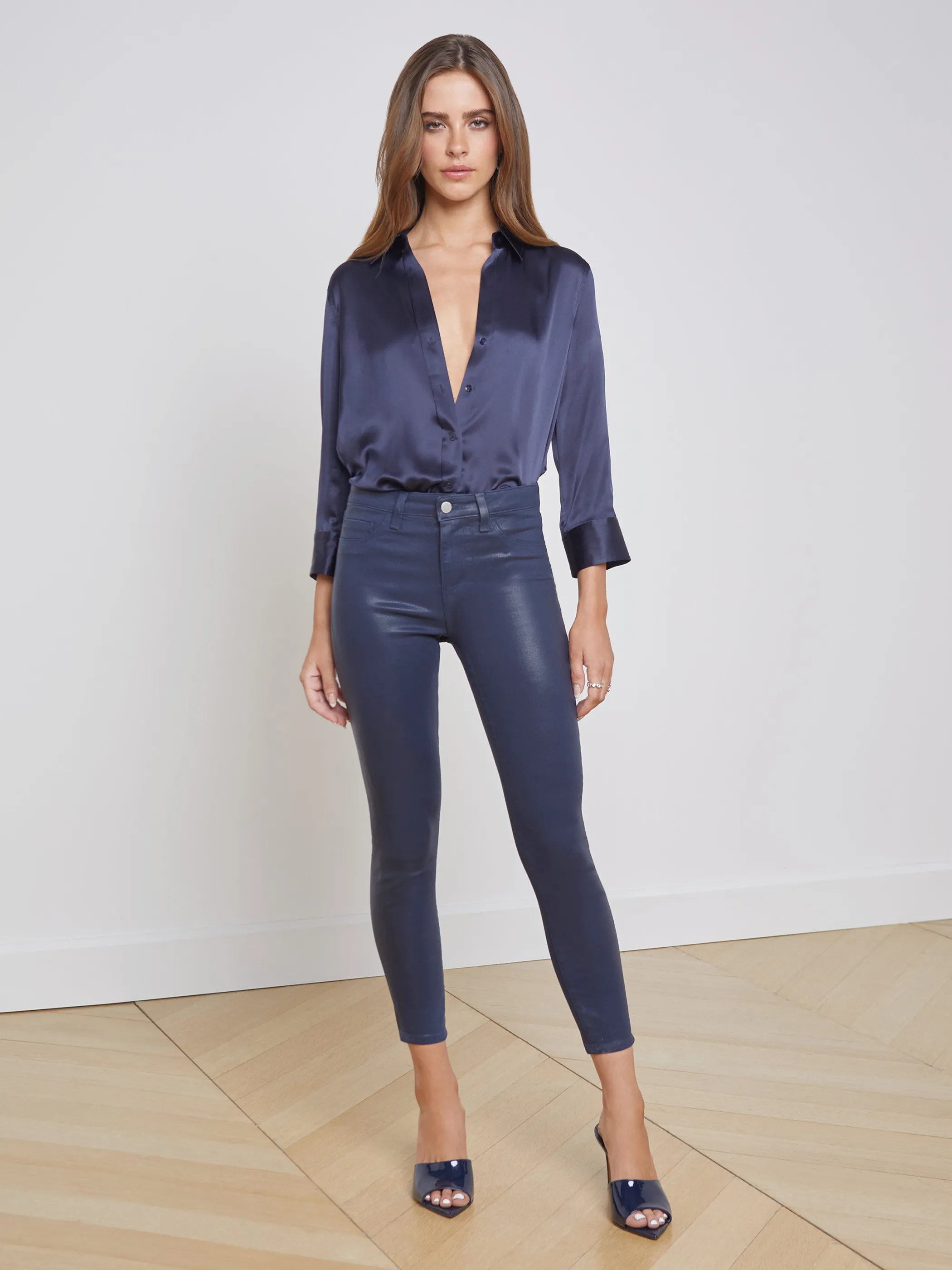 dani_silk_blouse_3-5.webp Blouses & Tops*L'AGENCE DANI SILK BLOUSE Midnight