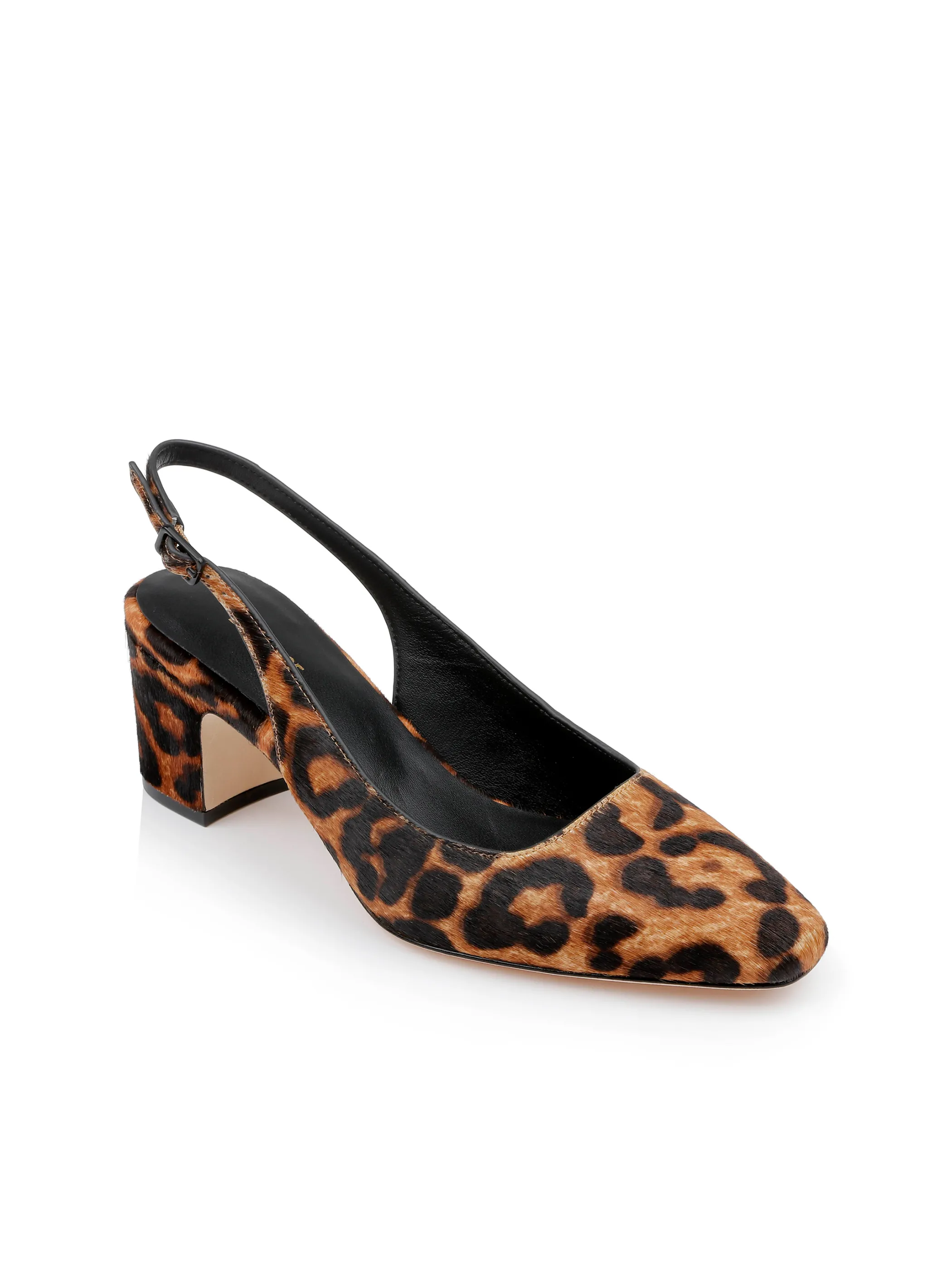 Heels*L'AGENCE ELAINA LEATHER SLINGBACK NaturalLeopardHair