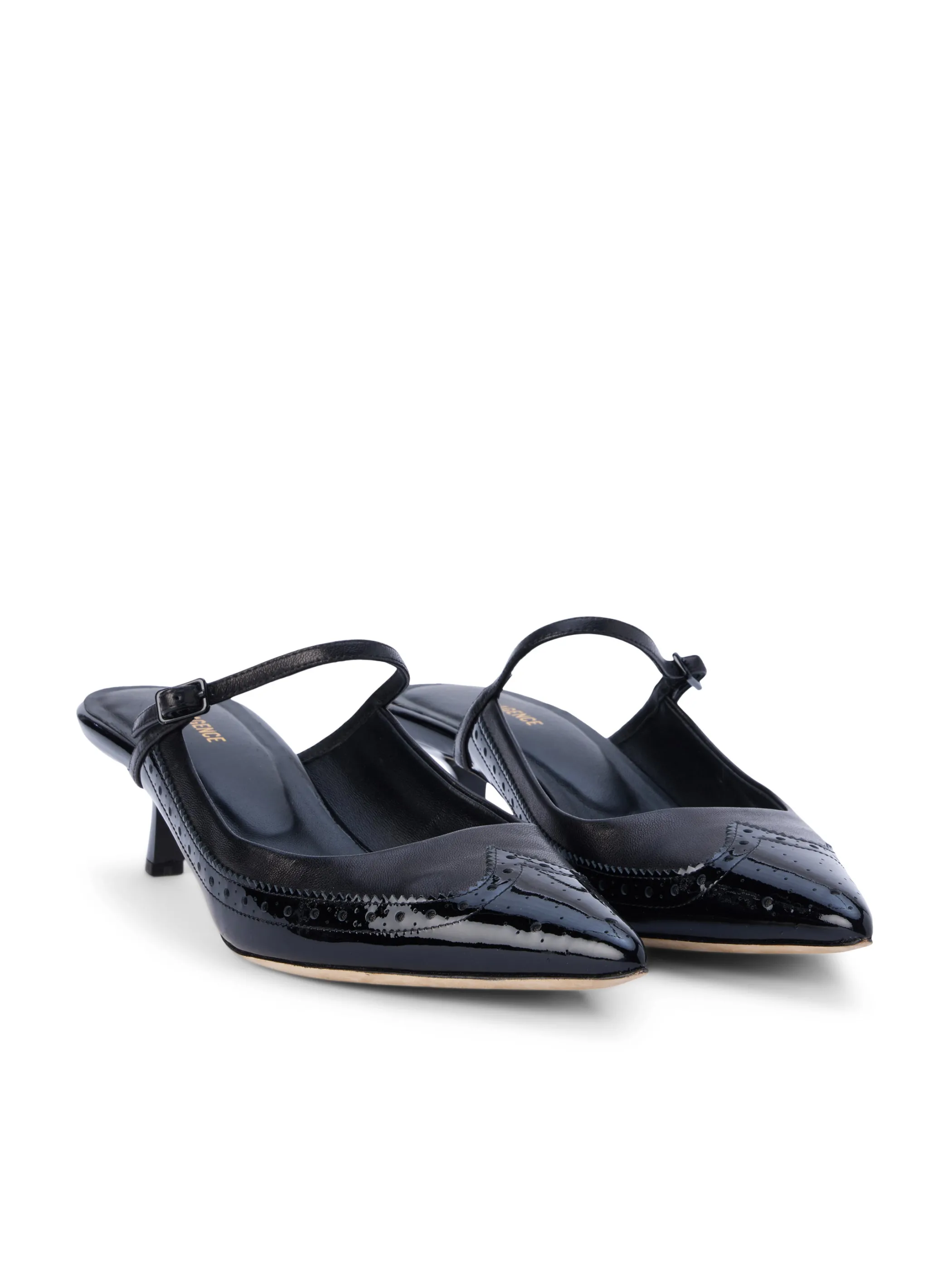 Heels*L'AGENCE ELLE PATENT LEATHER MULE BlackPatent