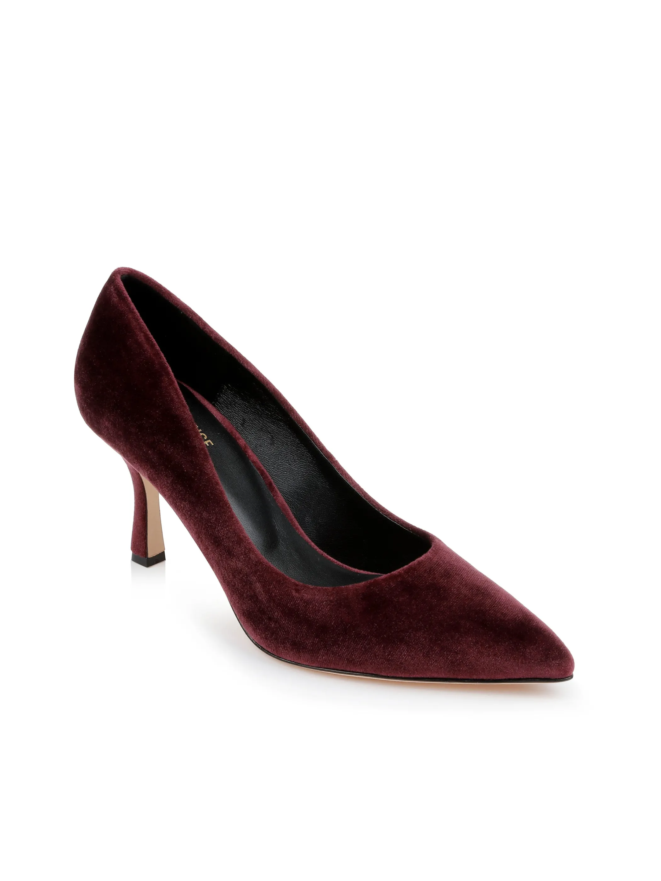 Heels*L'AGENCE FLEUR VELVET PUMP BurgundyVelvet
