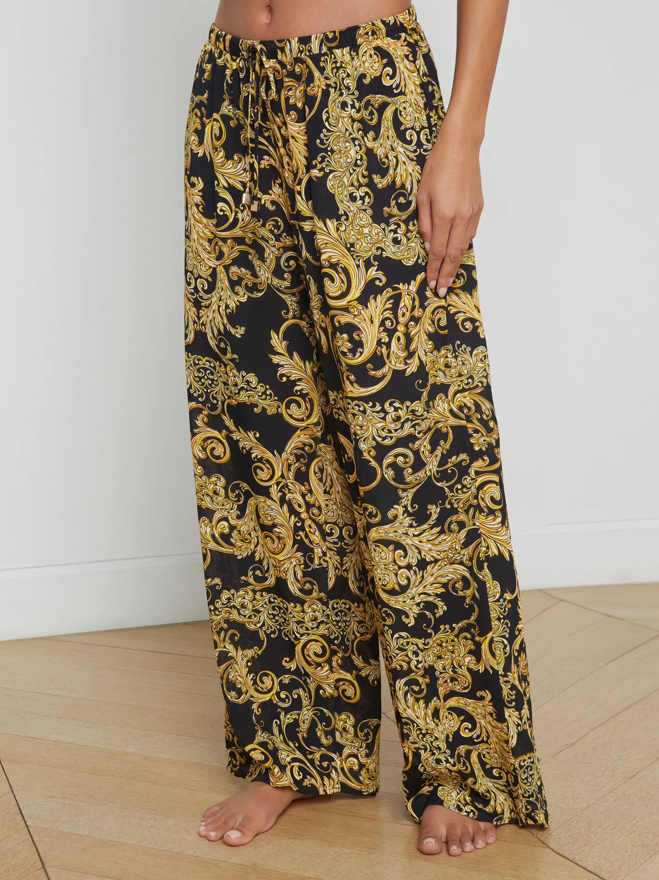 Swimwear | Swimwear*L'AGENCE GERALDINE COVER-UP PANT Black/GoldBaroccoSwirl
