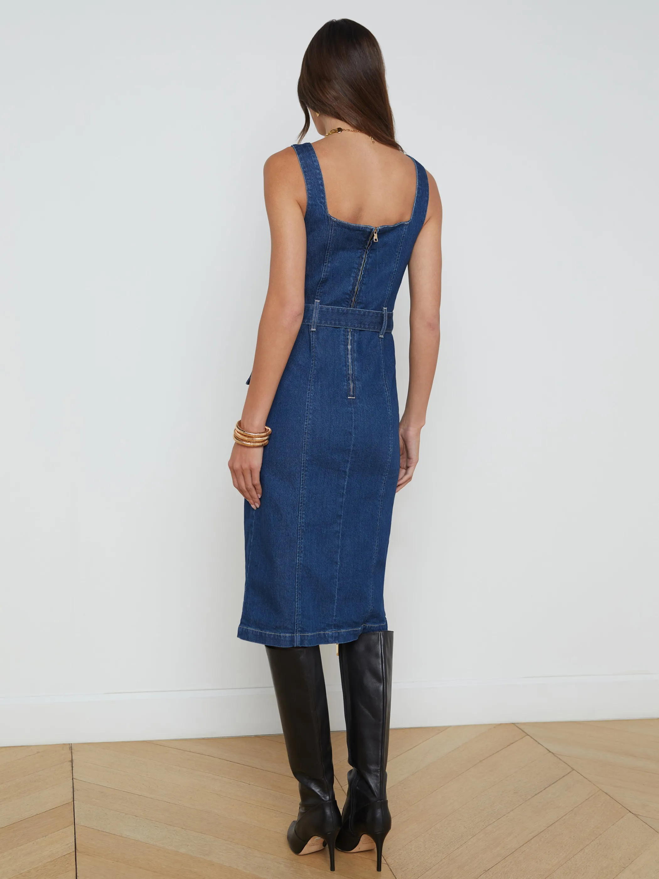 idy_buttonfront_dress_4.webp Dresses & Jumpsuits*L'AGENCE IDY BUTTON-FRONT DRESS Glendale