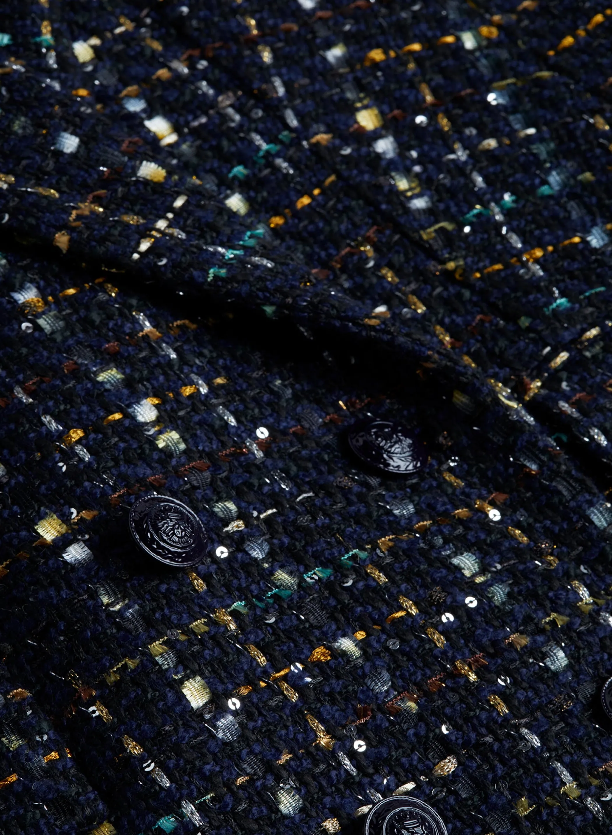 Matching Sets | Blazers & Jackets*L'AGENCE JAYDA TWEED BLAZER Midnight/MustardPlaid