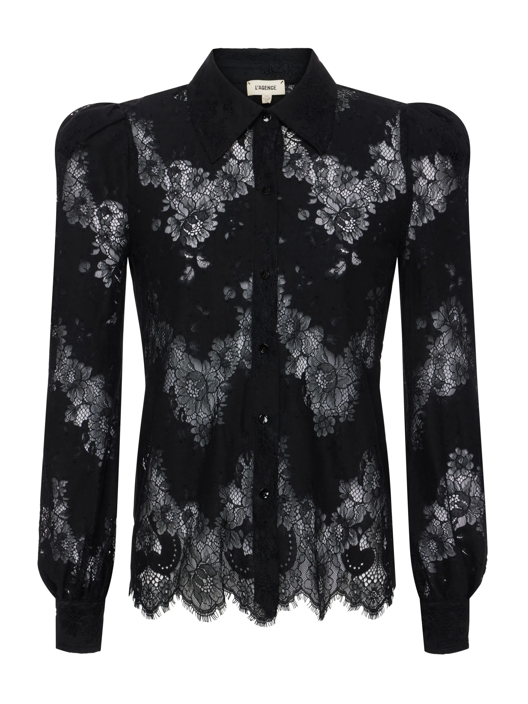 jenica_lace_blouse_4.webp Blouses & Tops*L'AGENCE JENICA LACE BLOUSE Black