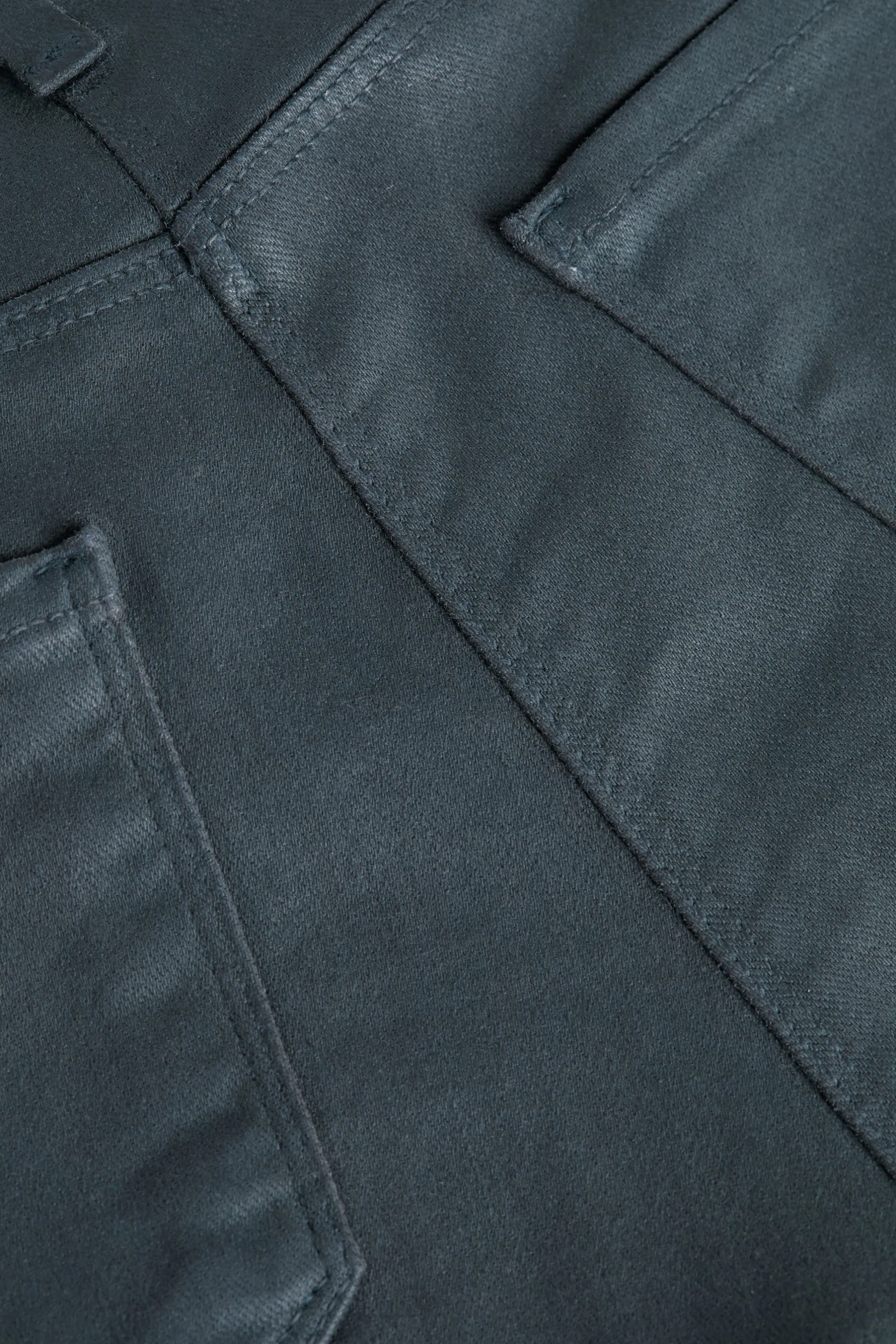 kendra_coated_cropped_flare_jean_4.webp Coated Denim | New Denim*L'AGENCE KENDRA COATED CROPPED FLARE JEAN DarkShadowCoated