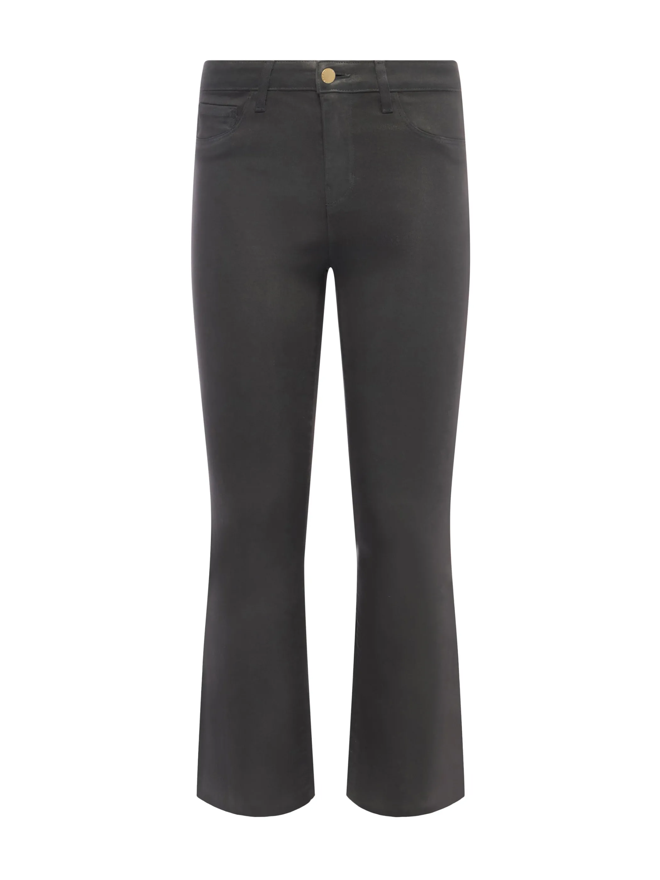 kendra_coated_cropped_flare_jean_6.webp Coated Denim | New Denim*L'AGENCE KENDRA COATED CROPPED FLARE JEAN DarkShadowCoated