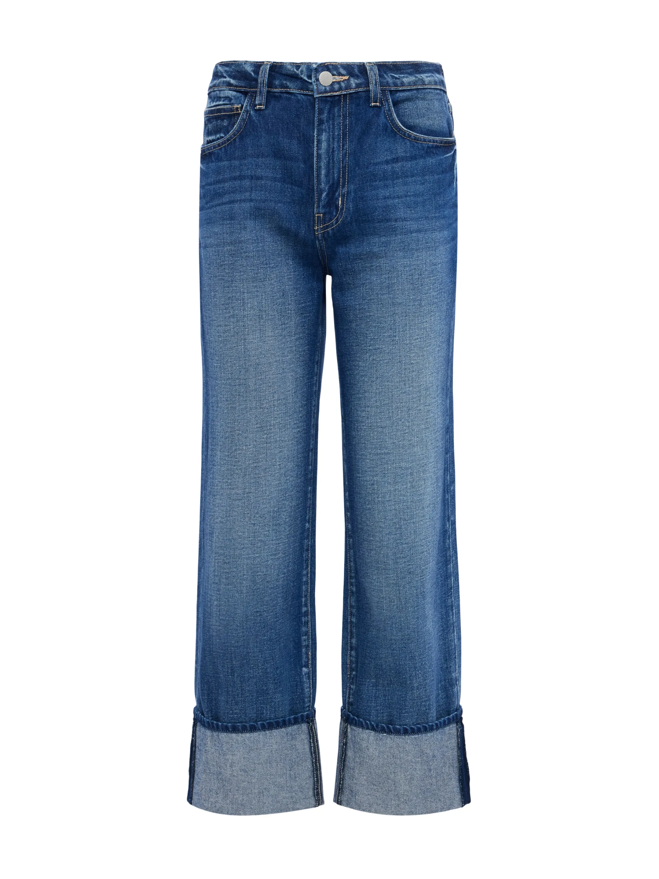 leighton_cuffed_stovepipe_jean_5.webp Aged Denim*L'AGENCE LEIGHTON CUFFED STOVEPIPE JEAN Arco