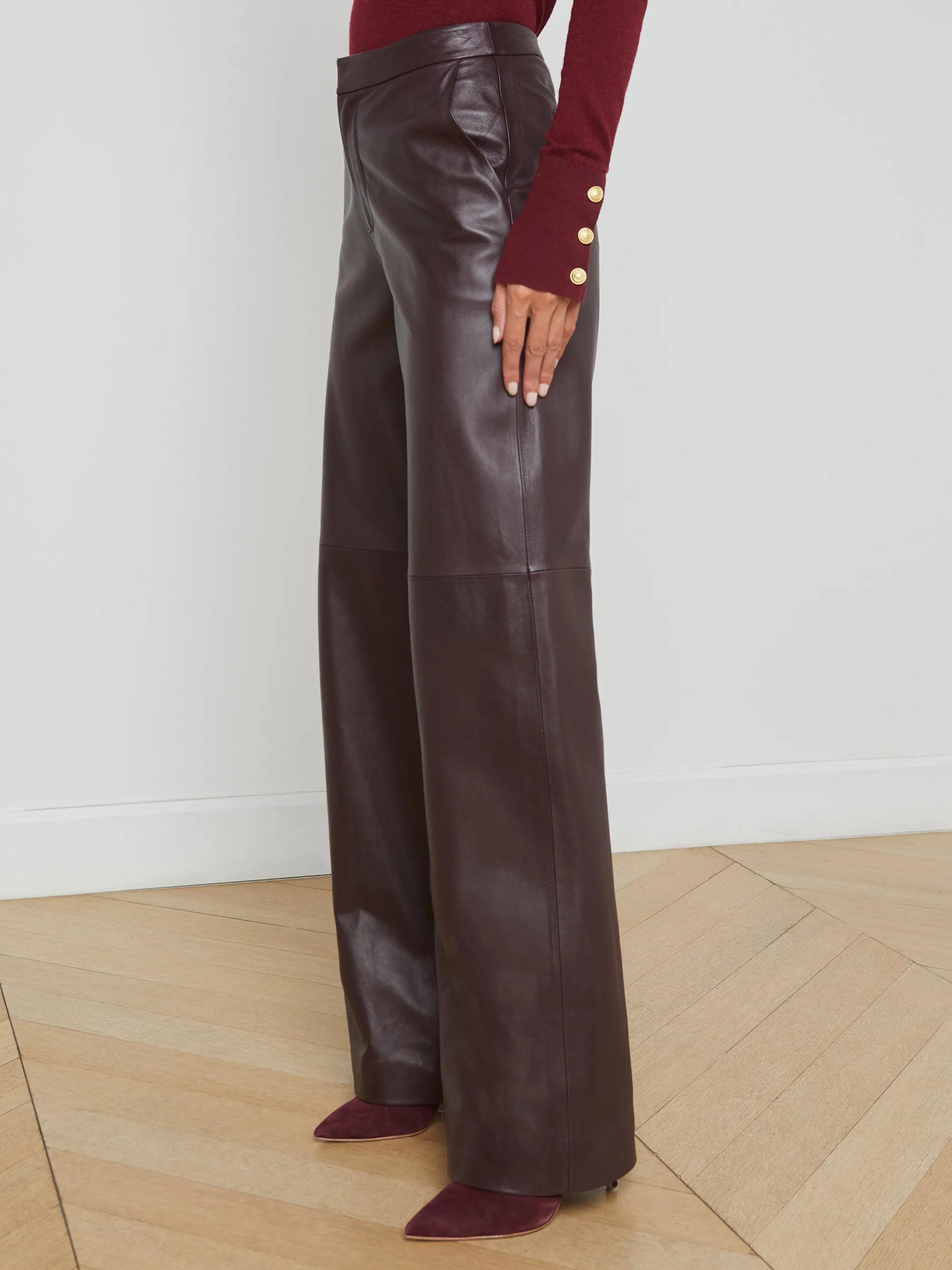 livvy_leather_trouser_3.webp Pants*L'AGENCE LIVVY LEATHER TROUSER DarkSyrah