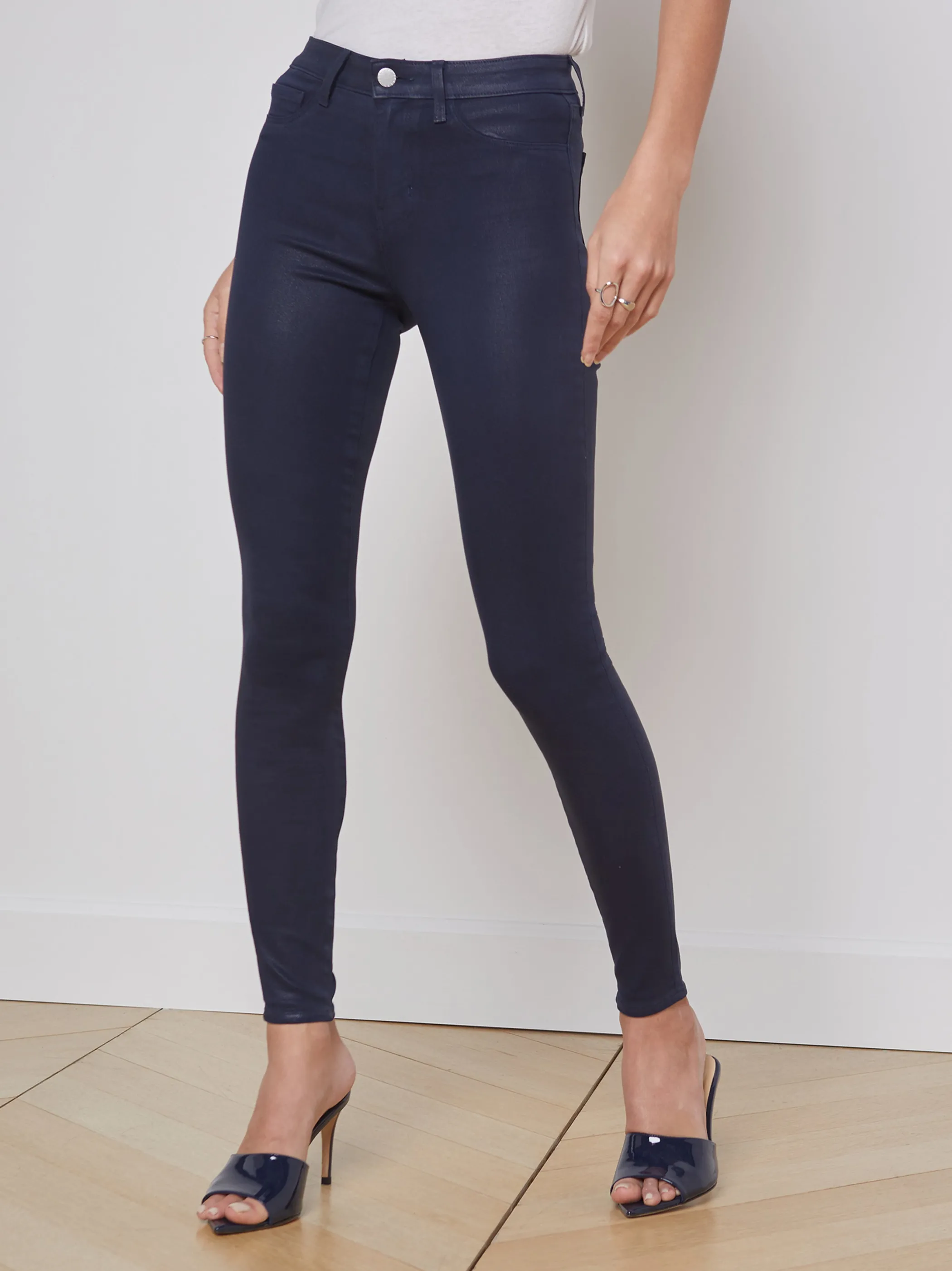 marguerite_coated_skinny_jean_2-4.webp Coated Denim*L'AGENCE MARGUERITE COATED SKINNY JEAN NavyCoated
