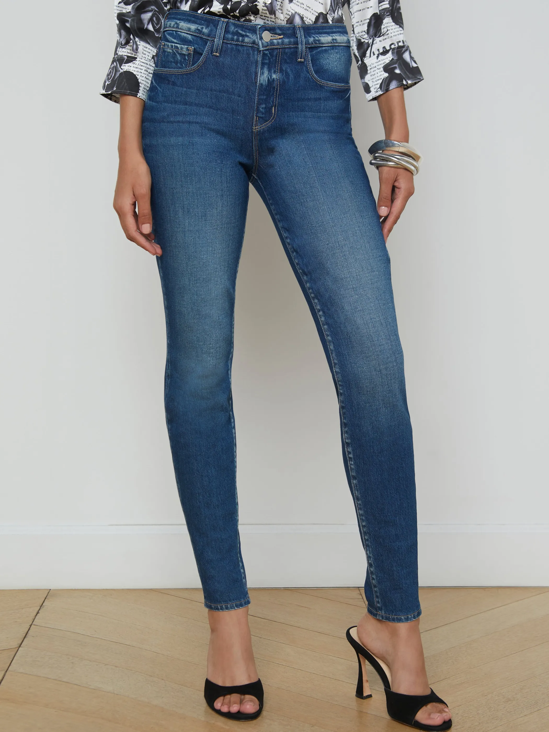 New Denim*L'AGENCE MARGUERITE SKINNY JEAN Ladera