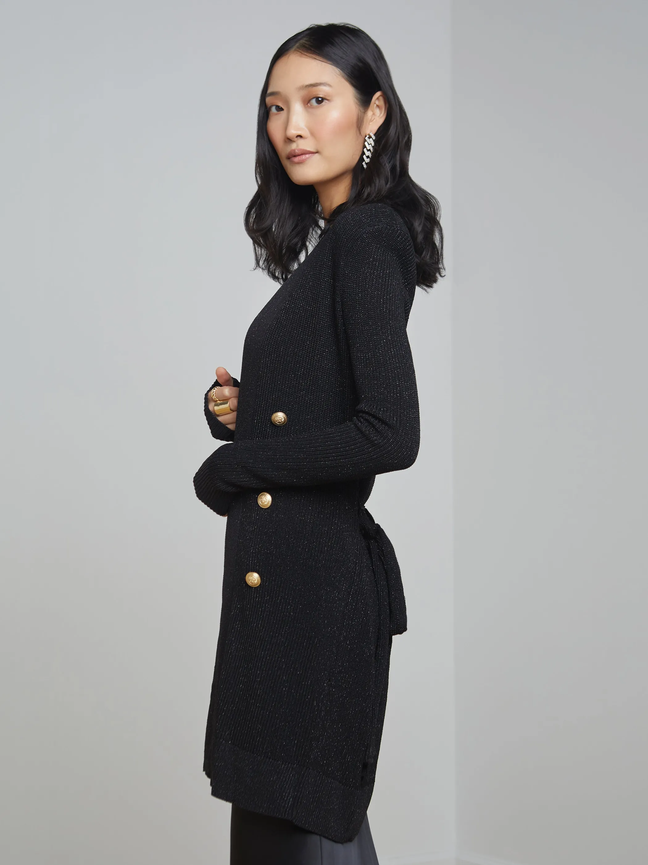 noe_doublebreasted_cardigan_2.webp Knitwear*L'AGENCE NOE DOUBLE-BREASTED CARDIGAN Black