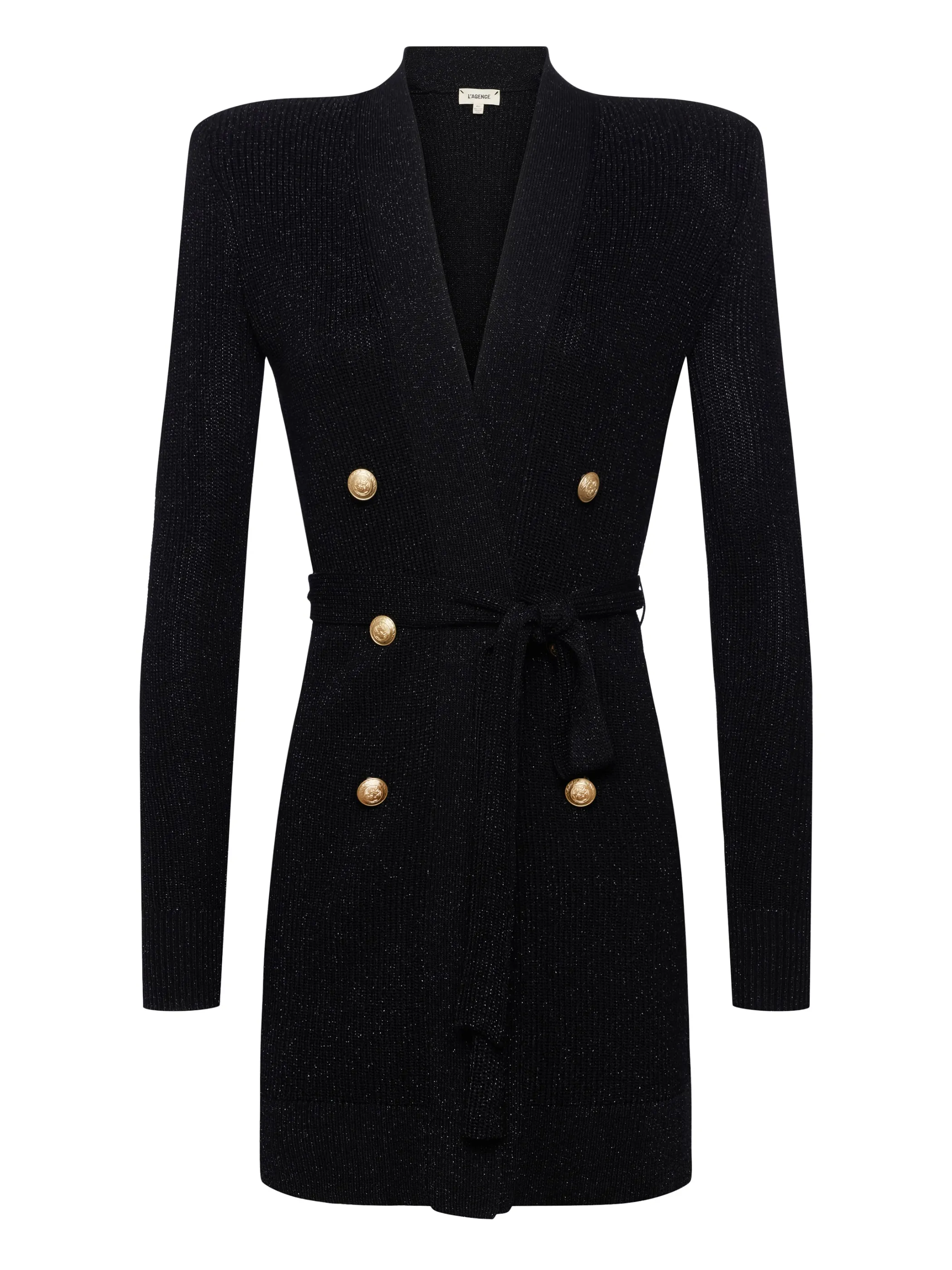 noe_doublebreasted_cardigan_4.webp Knitwear*L'AGENCE NOE DOUBLE-BREASTED CARDIGAN Black