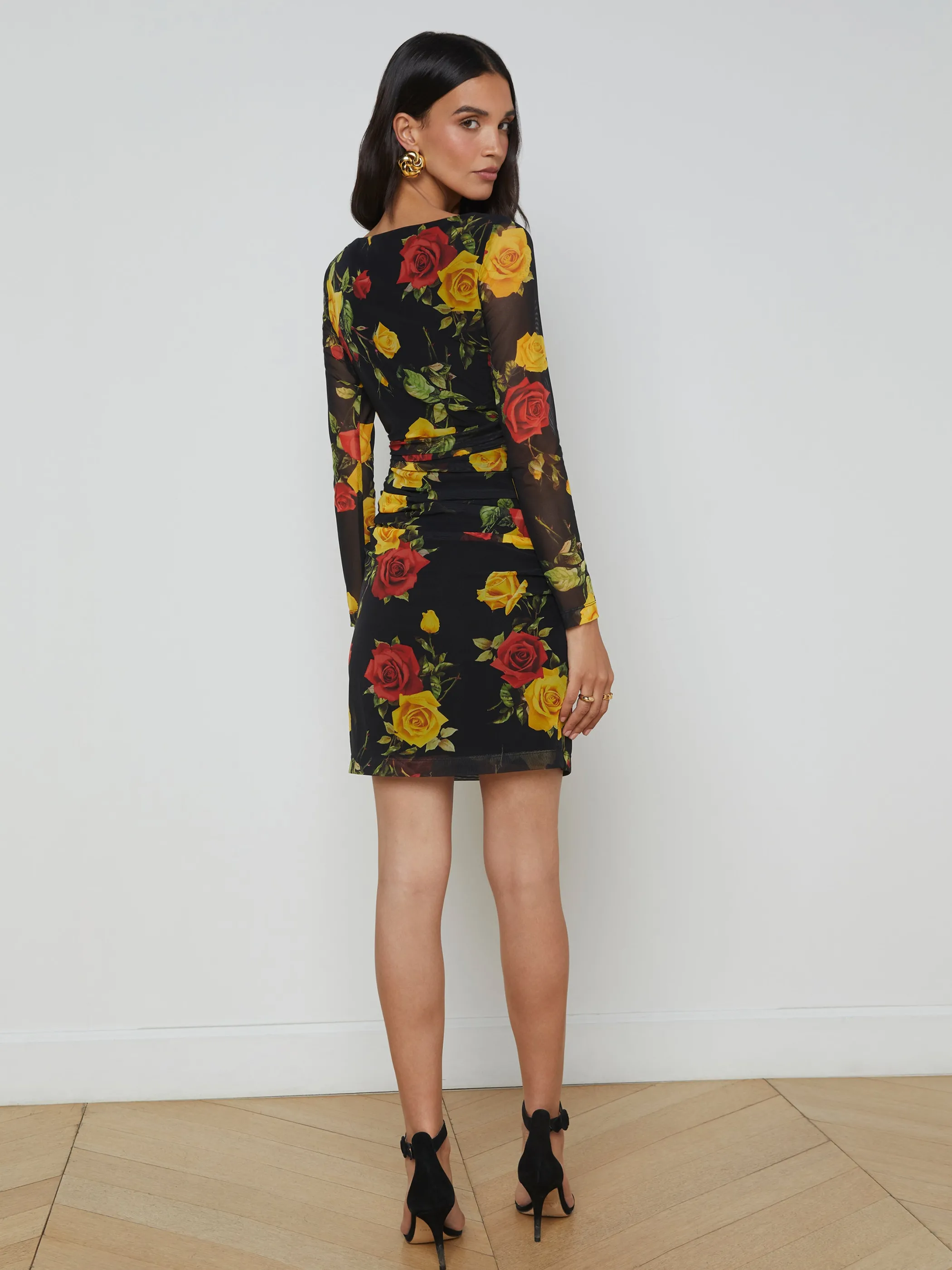 reiner_dress_2.webp Dresses & Jumpsuits*L'AGENCE REINER DRESS Black/Red/YellowRomanticRose