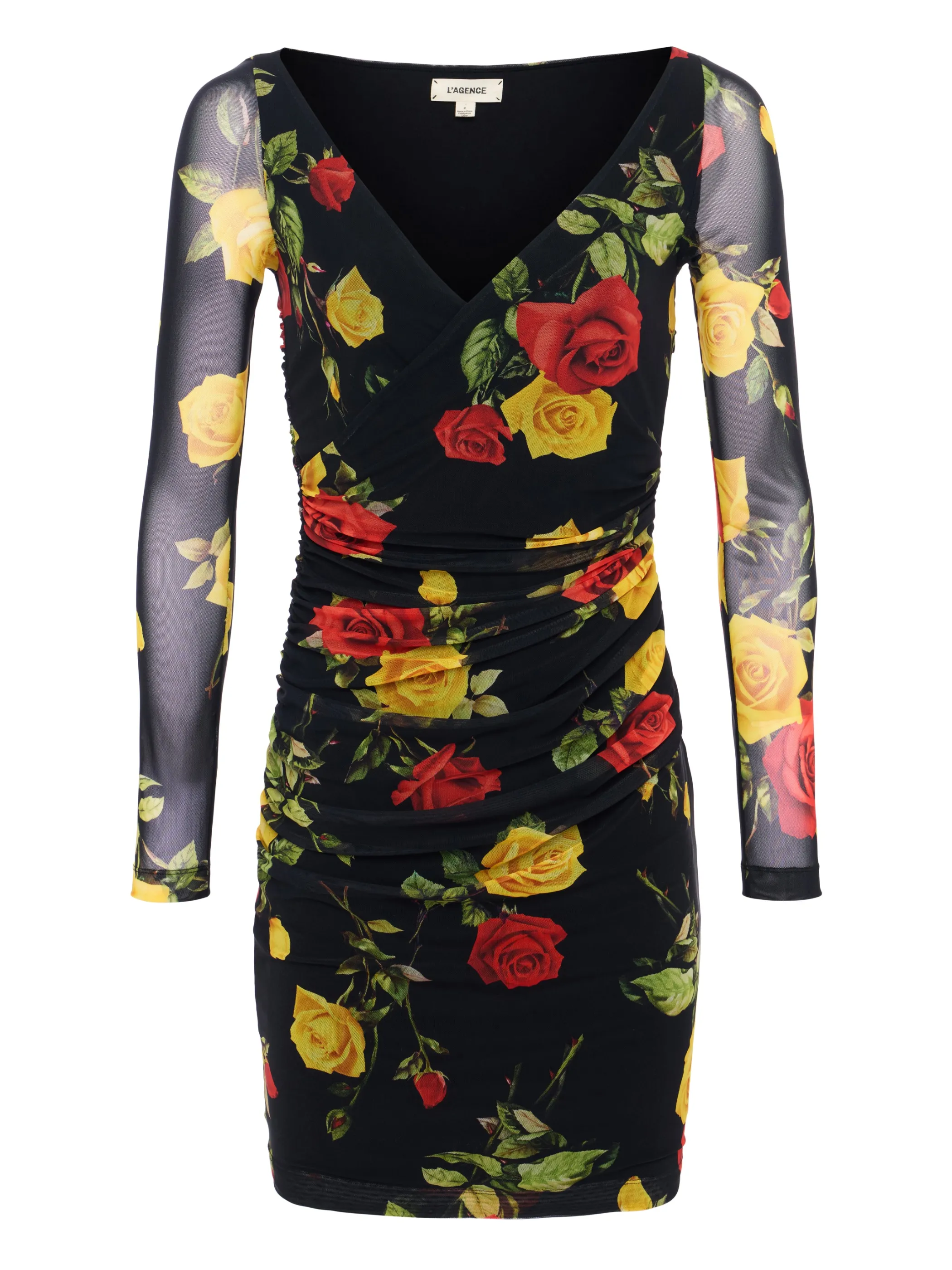 reiner_dress_4.webp Dresses & Jumpsuits*L'AGENCE REINER DRESS Black/Red/YellowRomanticRose