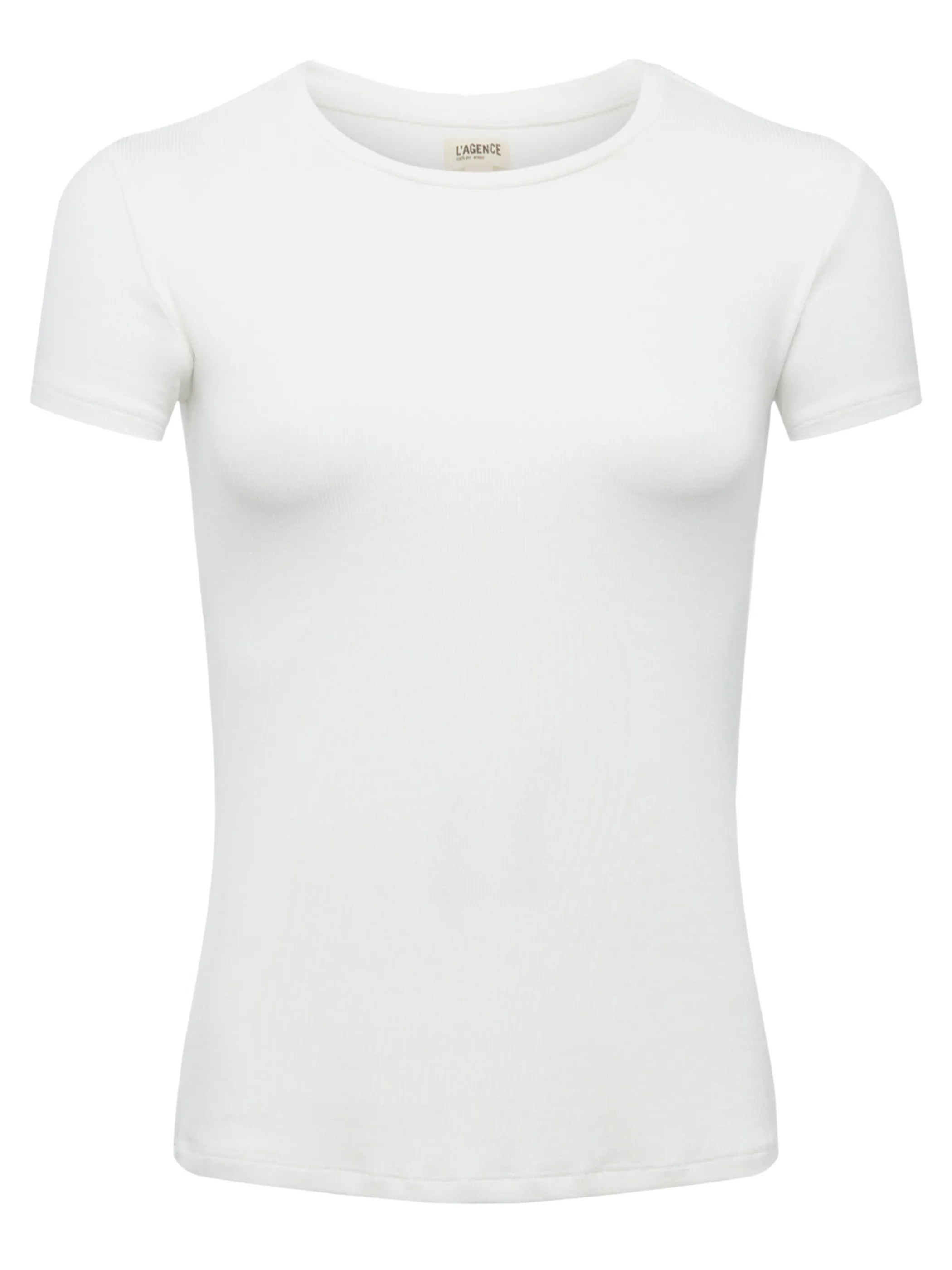 ressi_fitted_tee_5.webp Tees*L'AGENCE RESSI FITTED TEE WhiteMicroModal