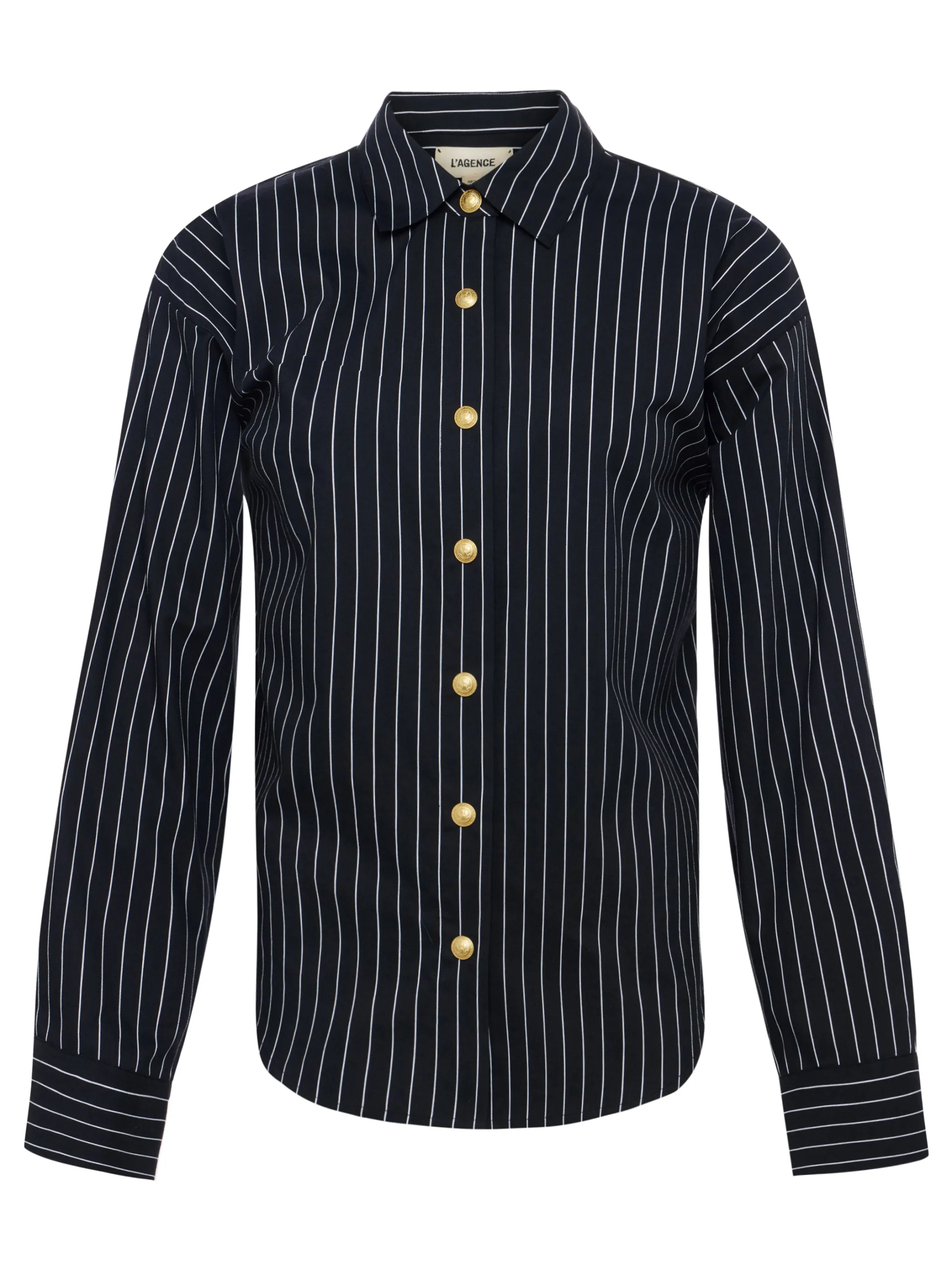 ripley_oversized_buttondown_shirt_5.webp Blouses & Tops*L'AGENCE RIPLEY OVERSIZED BUTTON-DOWN SHIRT Black/WhitePinstripe
