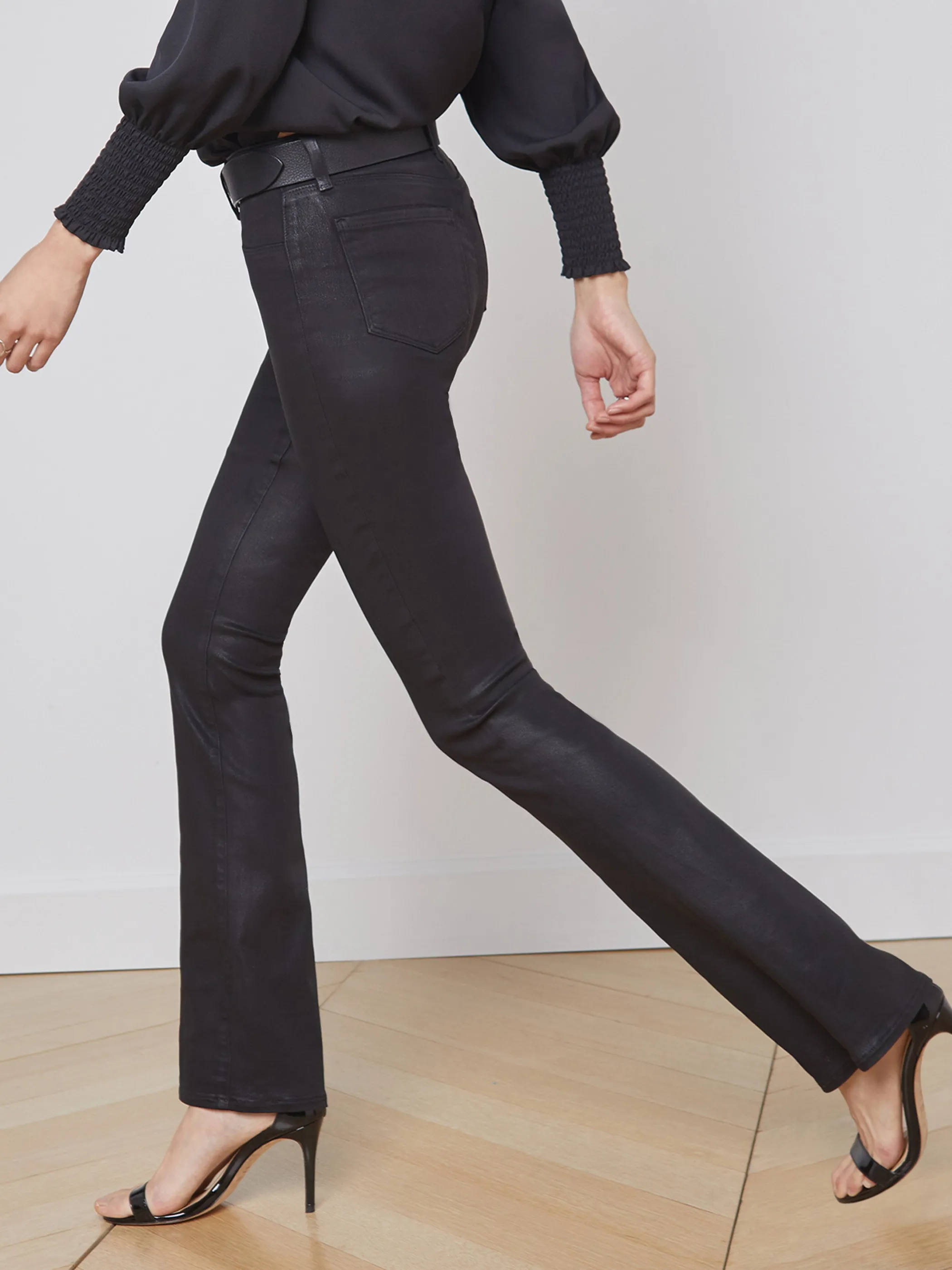 selma_coated_bootcut_jean_2-3.webp Coated Denim*L'AGENCE SELMA COATED BOOTCUT JEAN NoirCoated