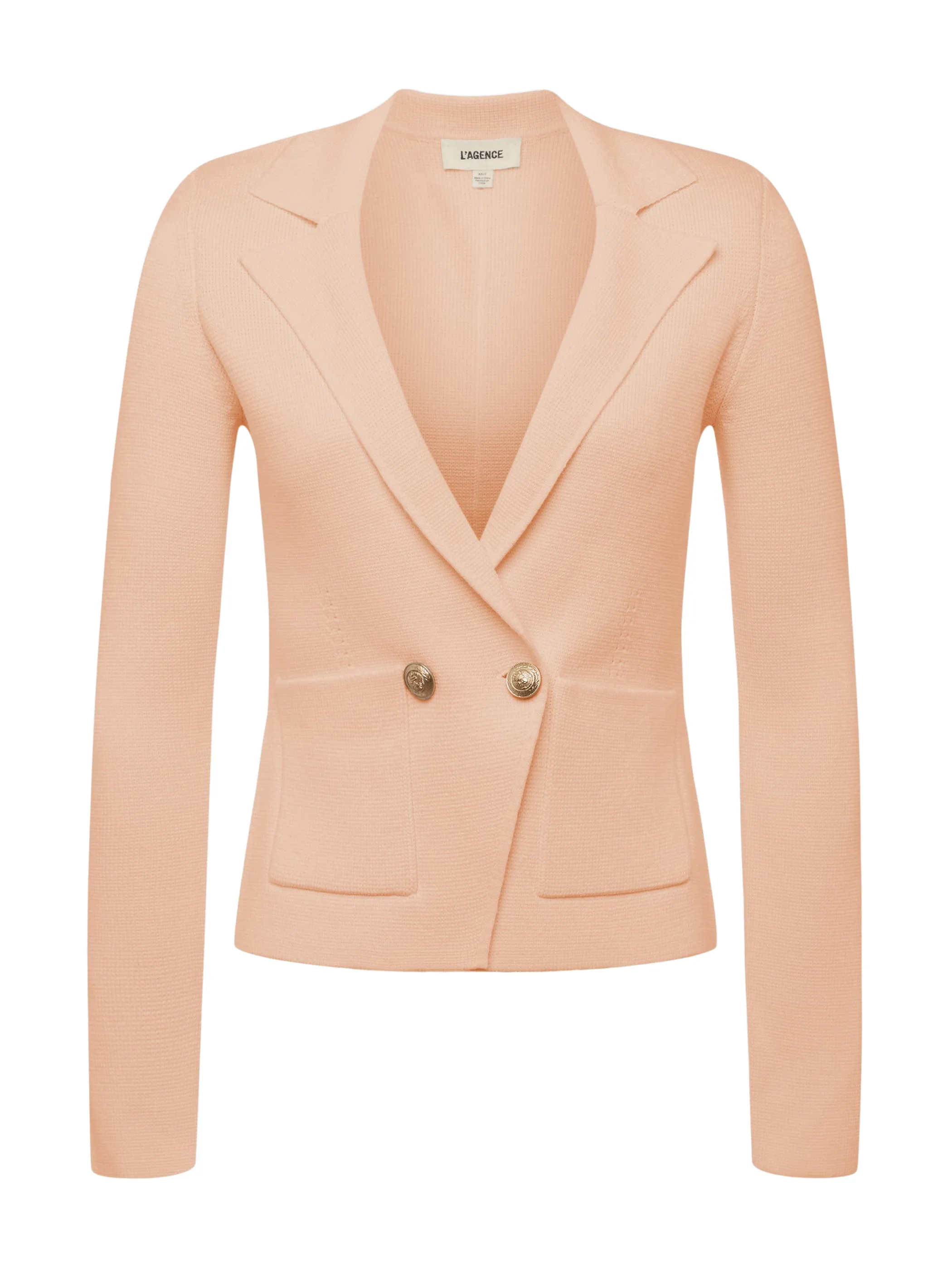 sofia_knit_blazer_4-2.webp Knitwear | Blazers & Jackets*L'AGENCE SOFIA KNIT BLAZER DustyPink