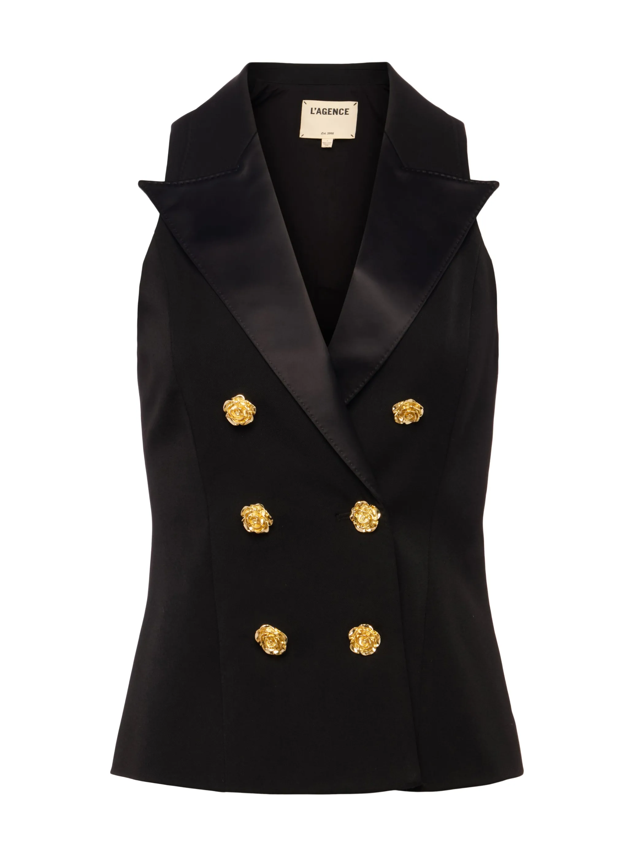 vesper_tuxedo_vest_5.webp Blouses & Tops*L'AGENCE VESPER TUXEDO VEST Black