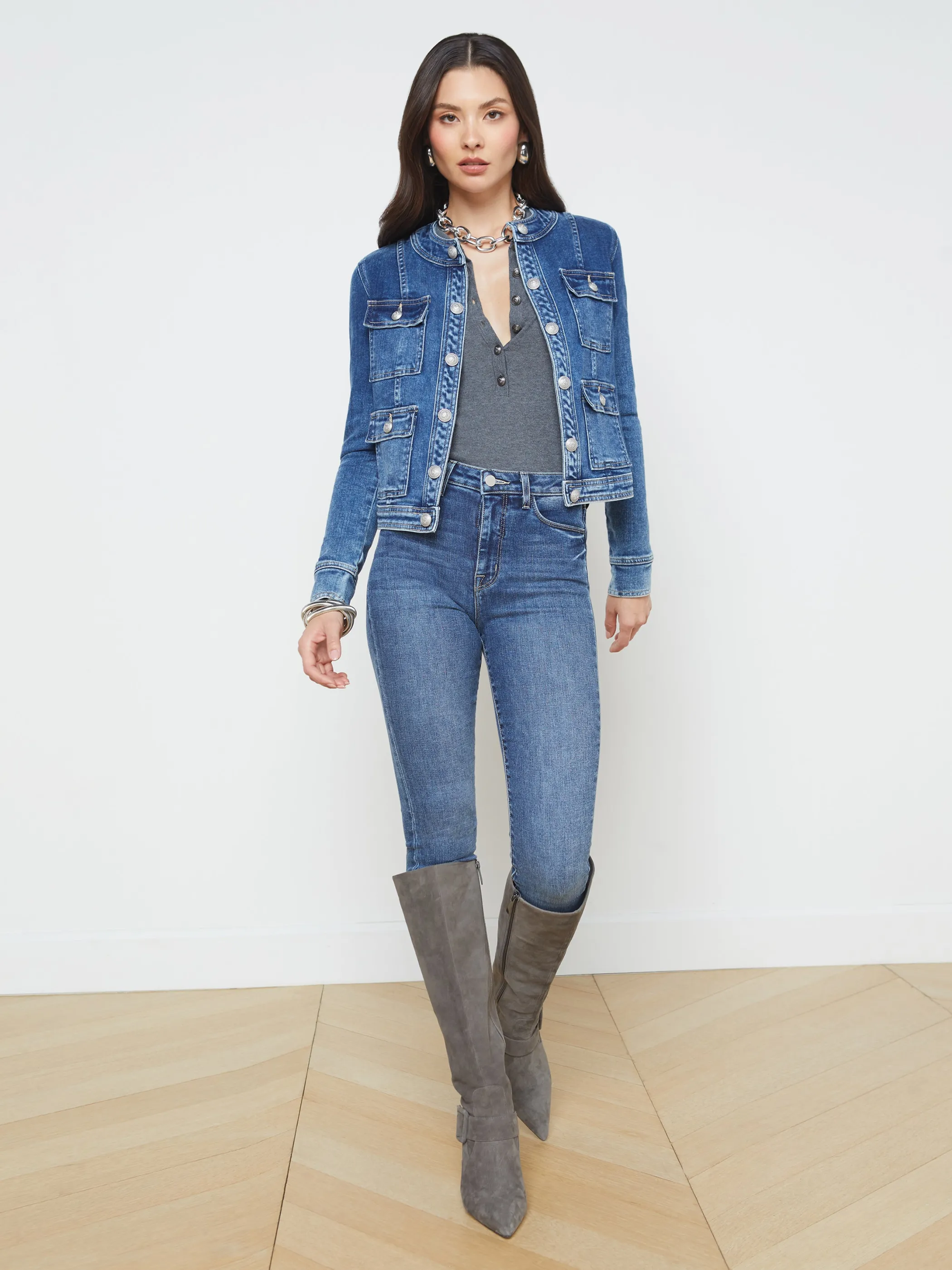 yari_denim_jacket_3-3.webp Denim Jackets | Blazers & Jackets*L'AGENCE YARI DENIM JACKET Rhodes